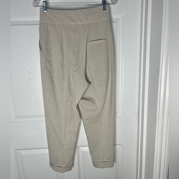 Bambah Linen Cropped Cuffed Pants - Picture 2 of 9